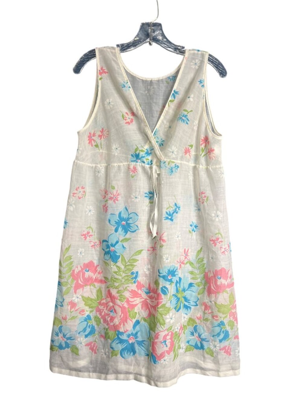 Vintage Sheer Floral Nightgown Dress